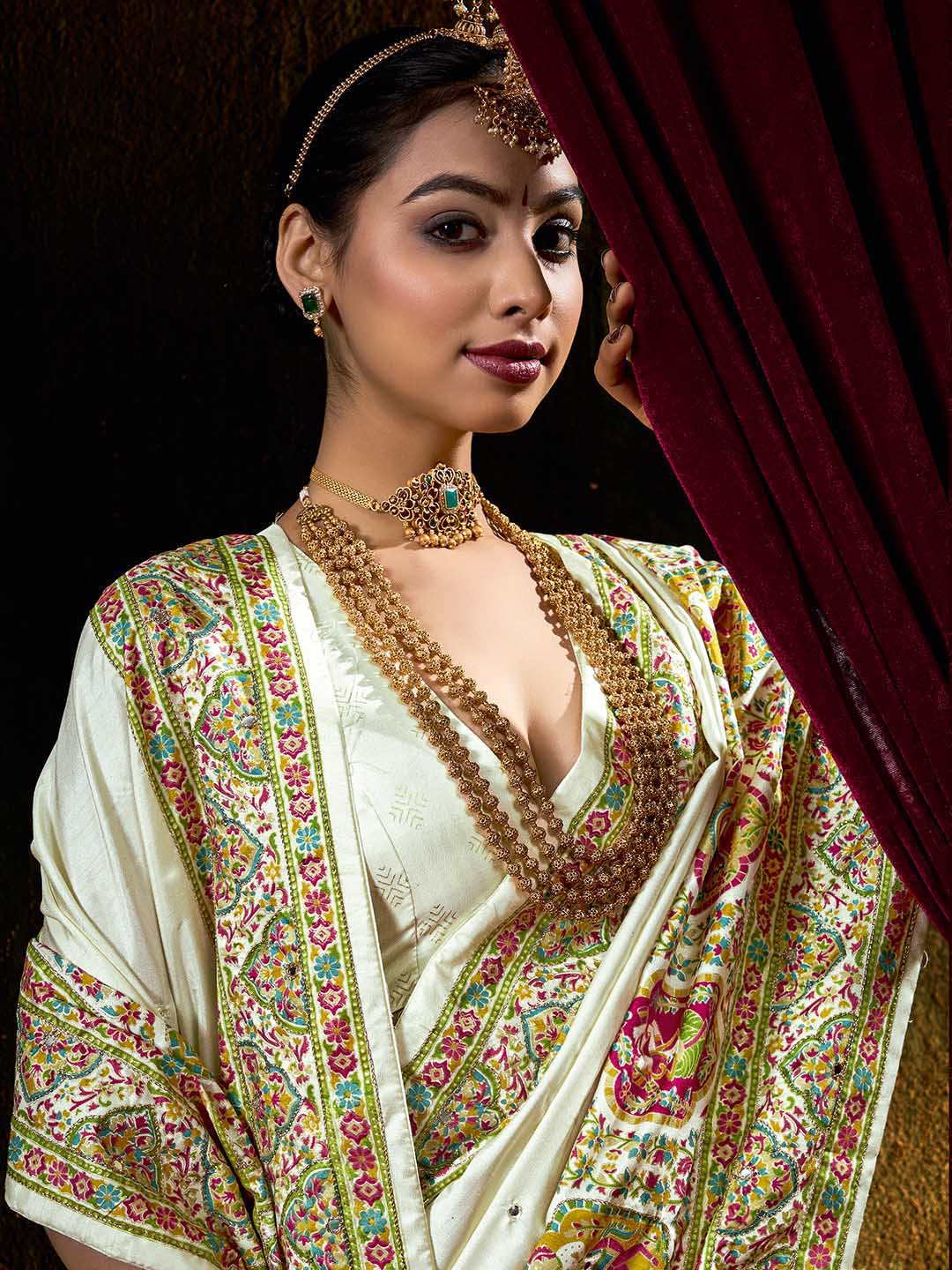 Zari Border Art Silk Saree