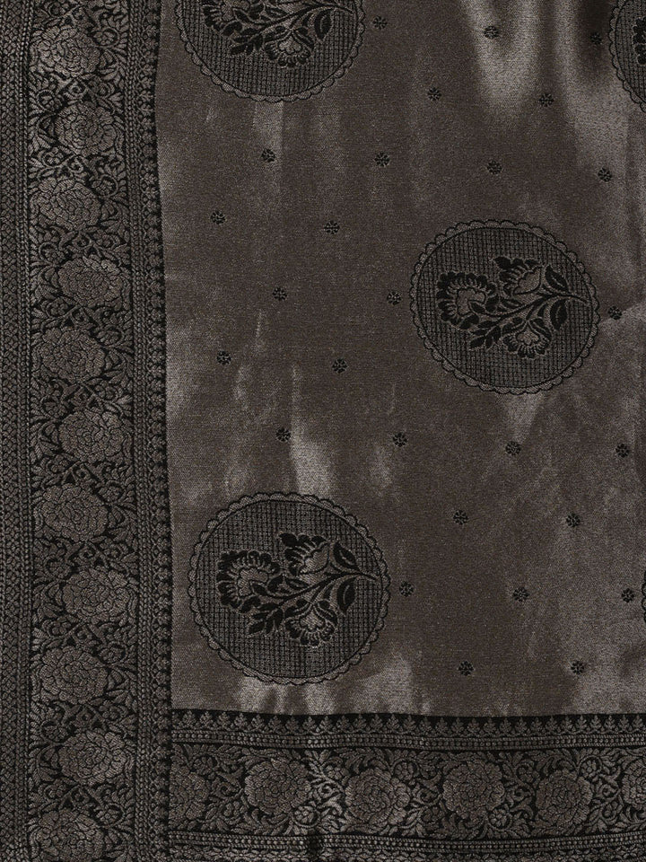 Kanjeevaram Chanderi Unstitched Suit With Dupatta