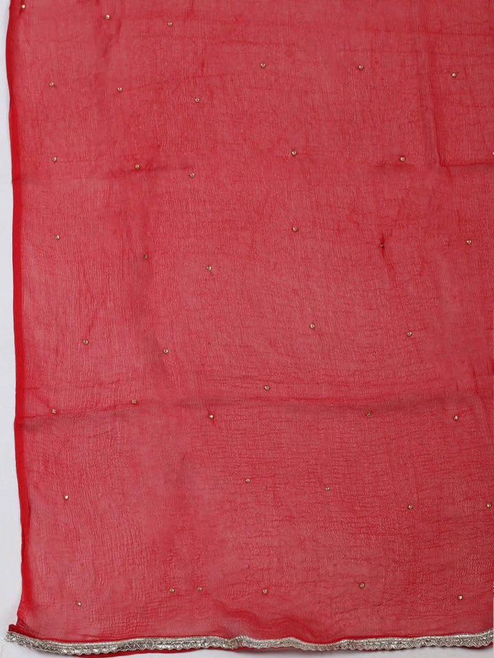 Woven Chanderi Unstitched Suit Piece With Dupatta