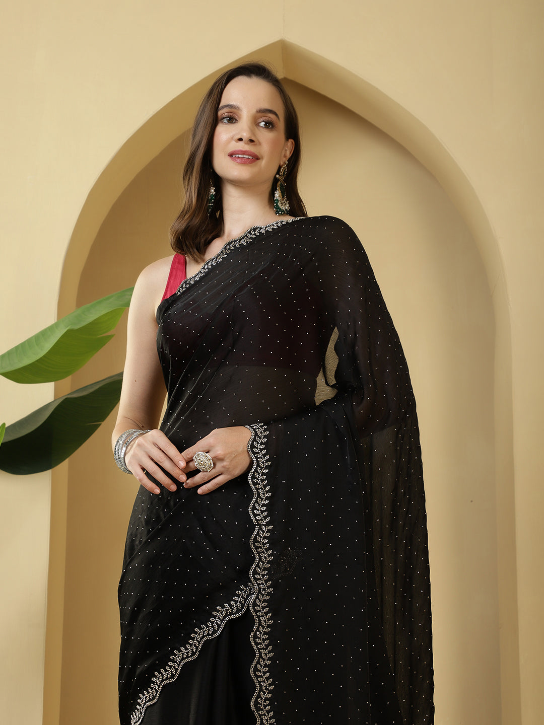 Digital Printed Chiffon Saree