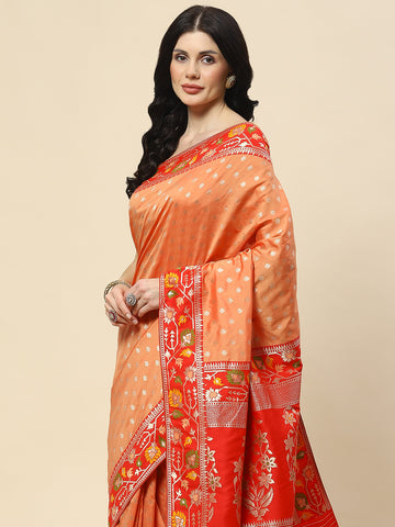 Zari Booti Woven Art Silk Banarsi Saree