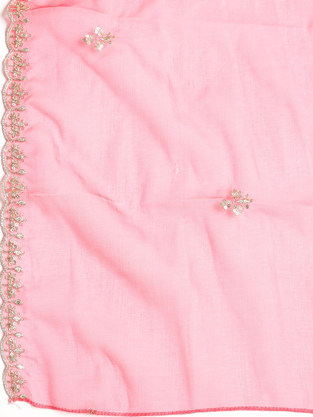 Embroidered Organza Unstitched Suit With Dupatta