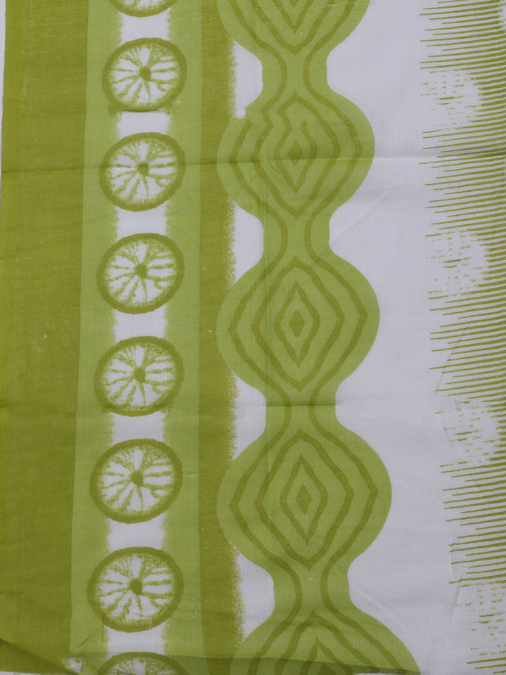 Printed Cotton Blend Unstitched Suit With Dupatta