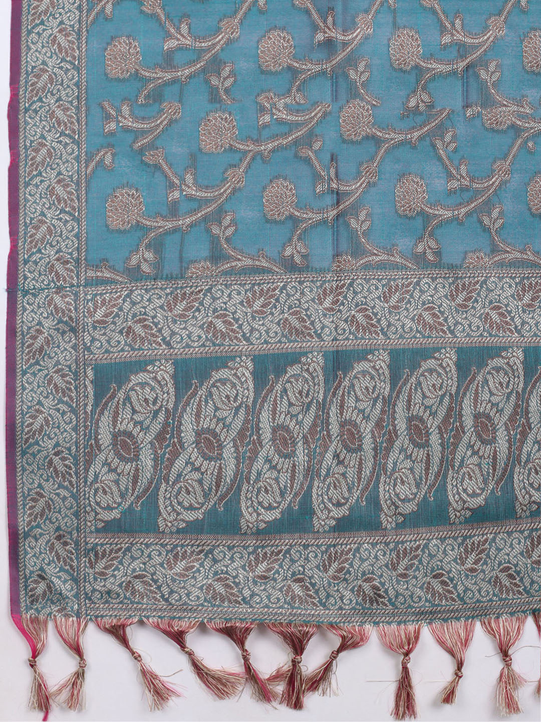 Banarasi Chanderi Unstitched Suit With Dupatta