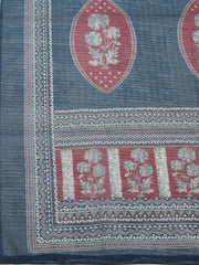 Printed Cotton Blend Unstitched Suit With Pant & Dupatta