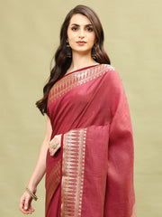 Zari Border Woven Handloom Saree