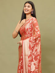 Zari Jaal Woven Handloom Saree