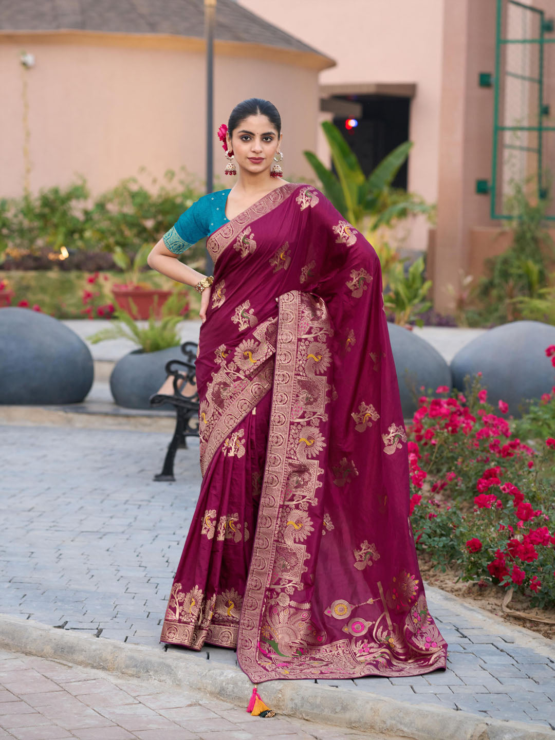 Woven Design Dola Silk Saree
