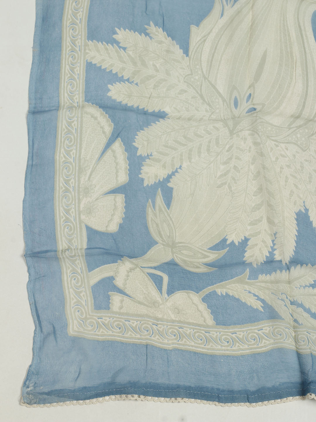 Printed Cotton Unstitched Suit With Pant &amp; Dupatta
