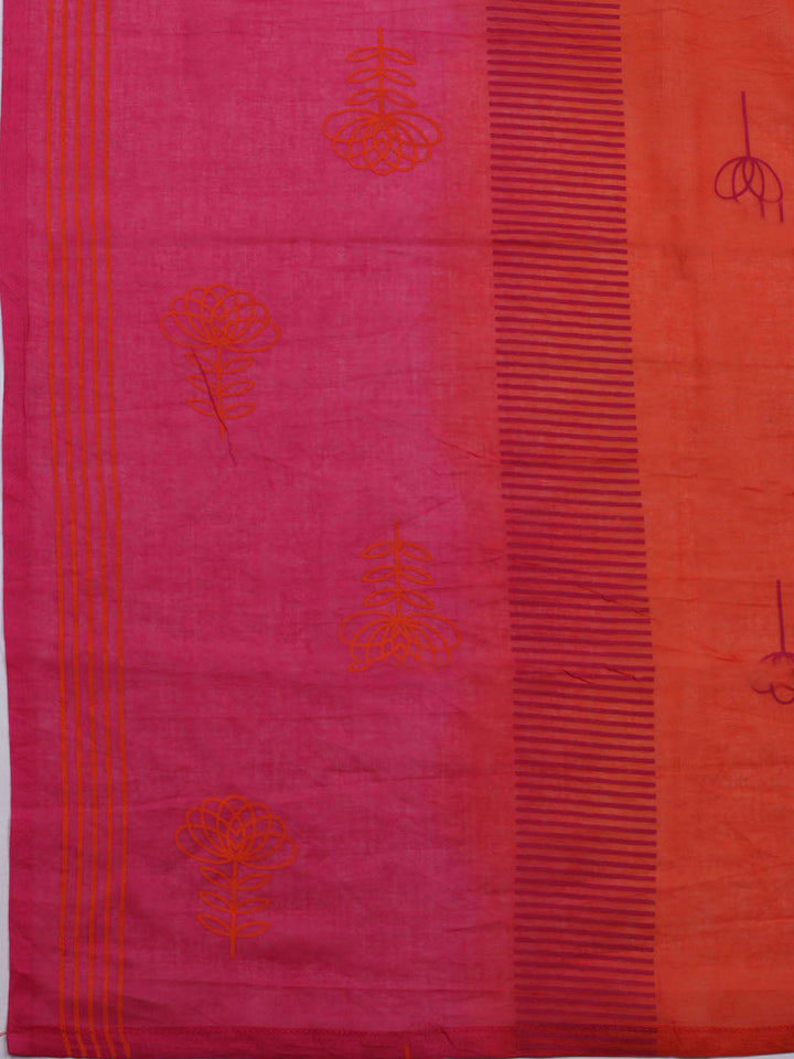 Neck Embroidered Cotton Blend Unstitched Suit With Dupatta