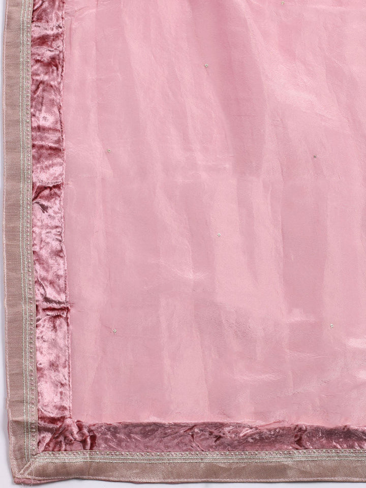 Banarasi Tissue Unstitched Suit With Dupatta