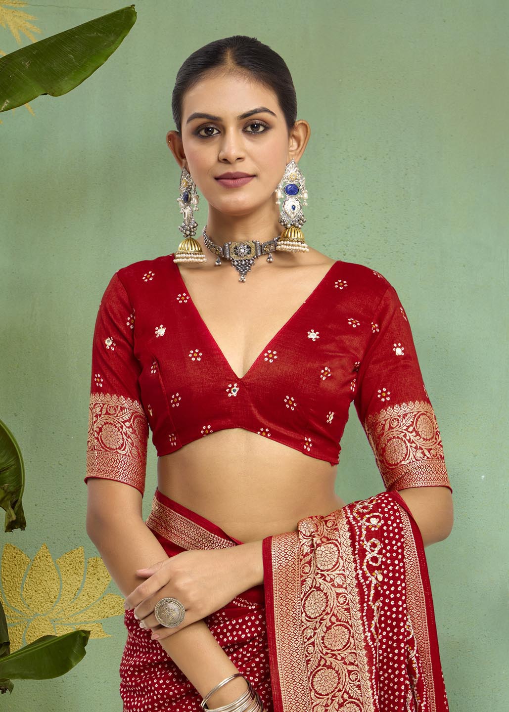 Digital Printed Art Silk Saree