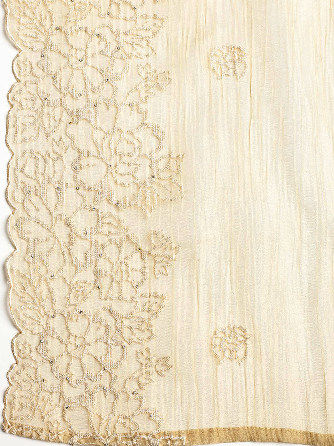 Embroidered Tissue Unstitched Suit With Dupatta