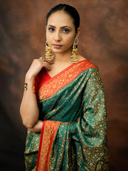 Woven Design Satin Saree
