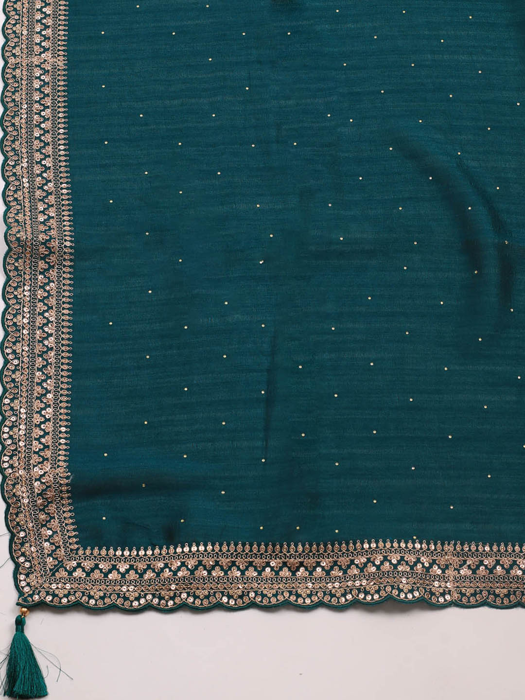 Sequence Art Silk Unstitched Suit Piece With Dupatta
