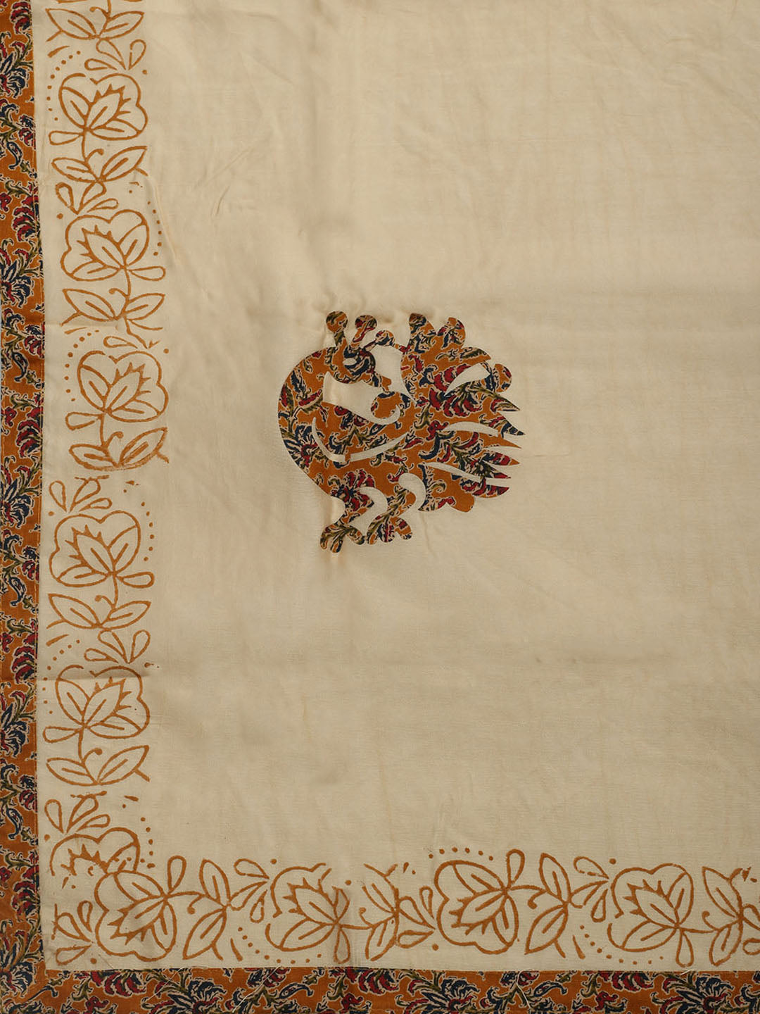 Printed Cotton Blend Unstitched Kurta With Pant &amp; Dupatta