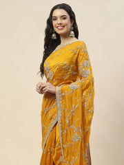 Sequence Embroidered Organza Saree