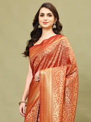 Zari Jaal Woven Handloom Saree