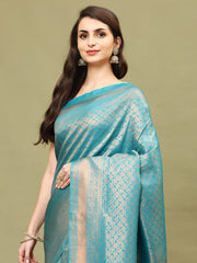 Zari Jaal Brocade Handloom Woven Saree