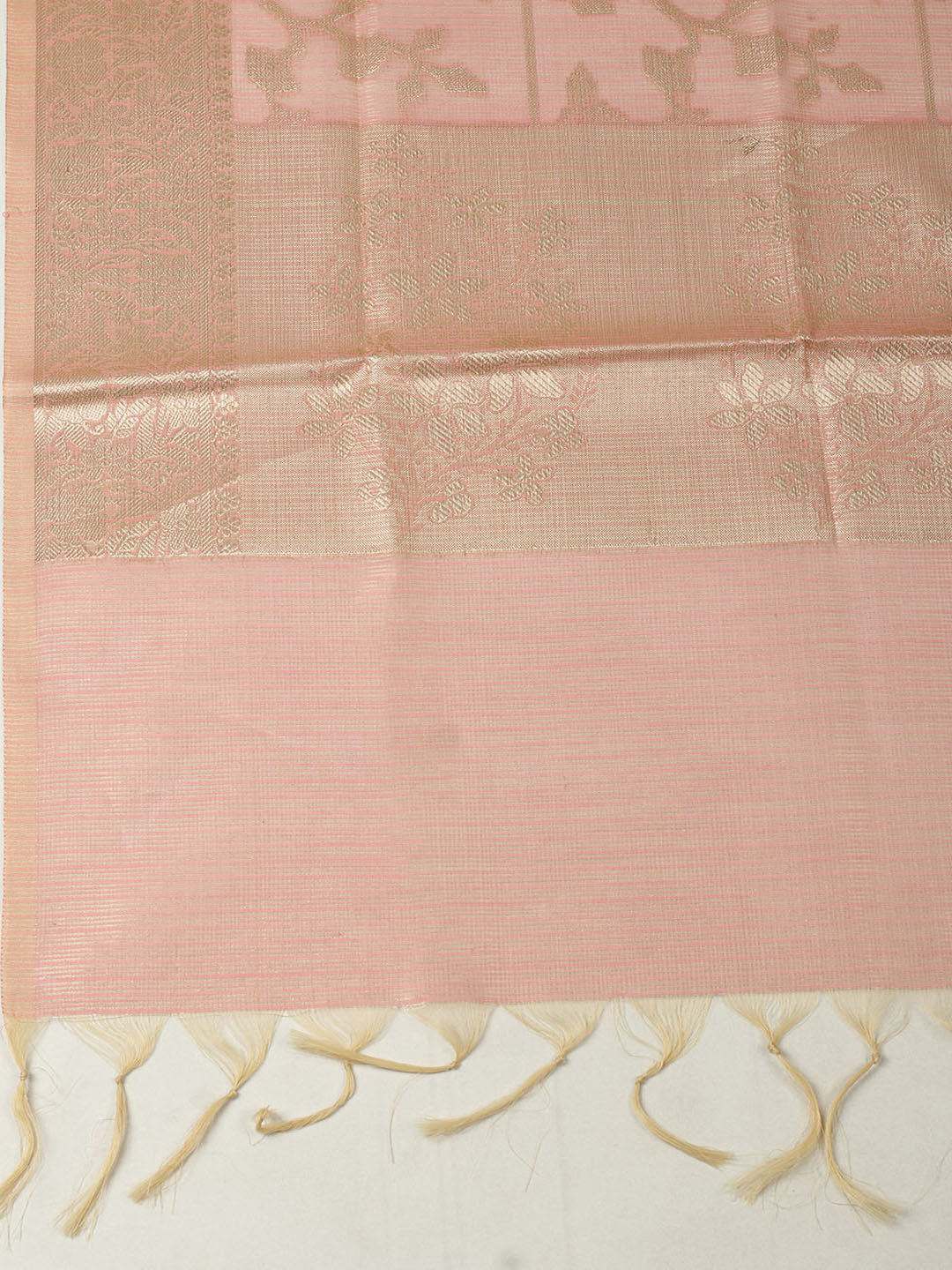 Embroidered Tissue Unstitched Suit With Pant &amp; Dupatta