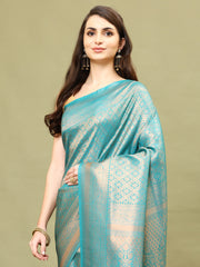 Zari Jaal Woven Handloom Saree