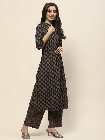 Printed Cotton Kurta Set