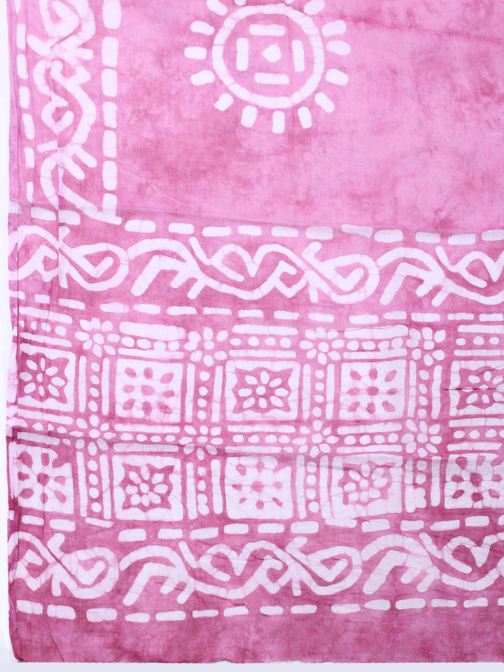 Embroidered Cotton Blend Unstitched Suit With Pant &amp; Dupatta