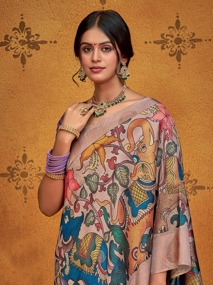 Printed Art Silk Saree