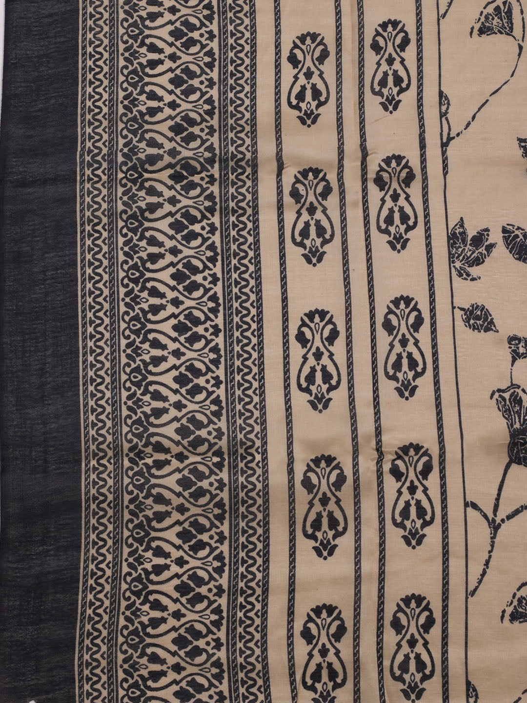 Printed Cotton Blend Unstitched Suit With Dupatta