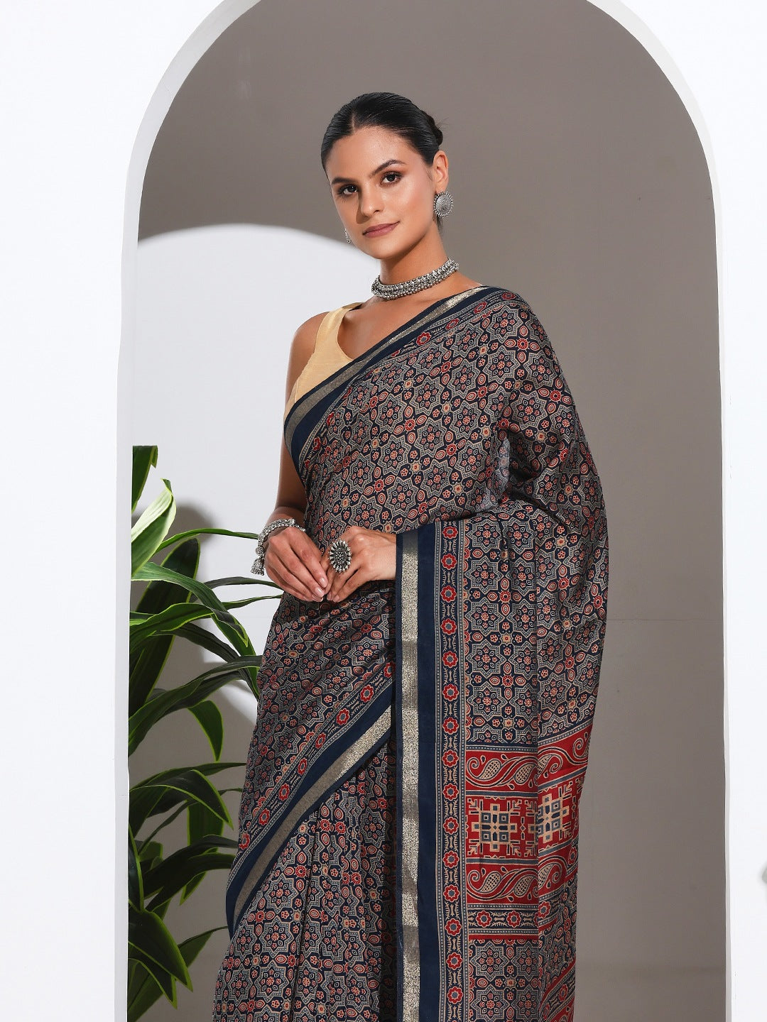 Digital Printed Art Silk Saree