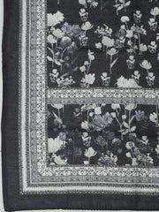 Embroidered Muslin Unstitched Suit With Pant & Dupatta