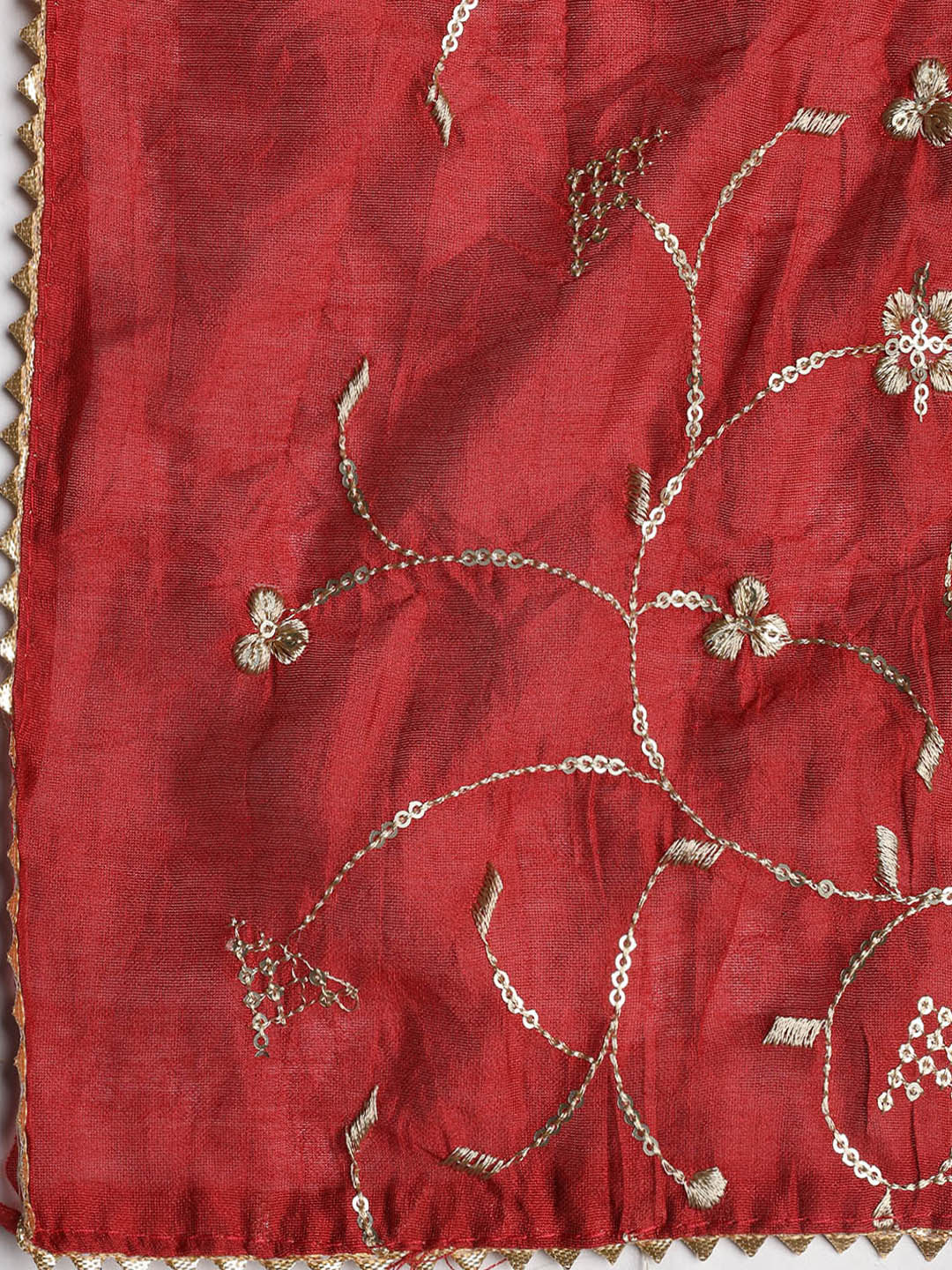 Neck Embroidered Cotton Blend Unstitched Suit With Dupatta