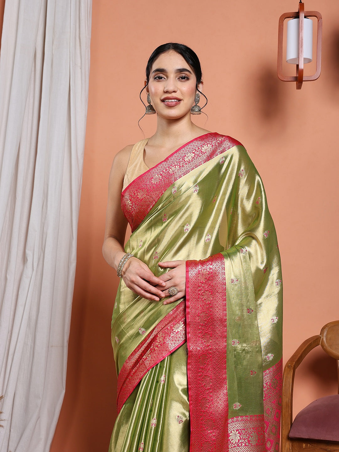 Woven Design Tissue Saree