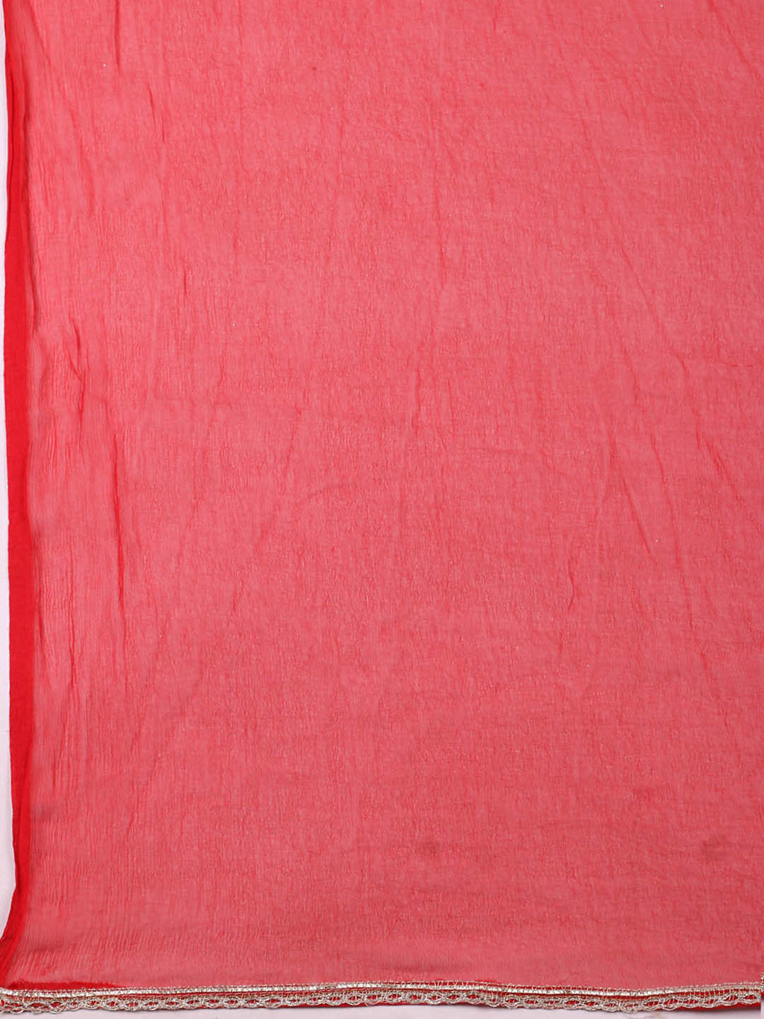 Embroidered Chanderi Unstitched Suit With Pant &amp; Dupatta
