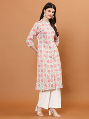 Printed Cotton Blend Kurta
