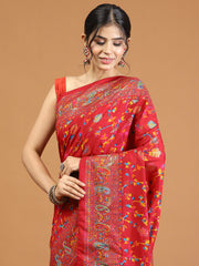 Digital Floral Print Crepe Saree