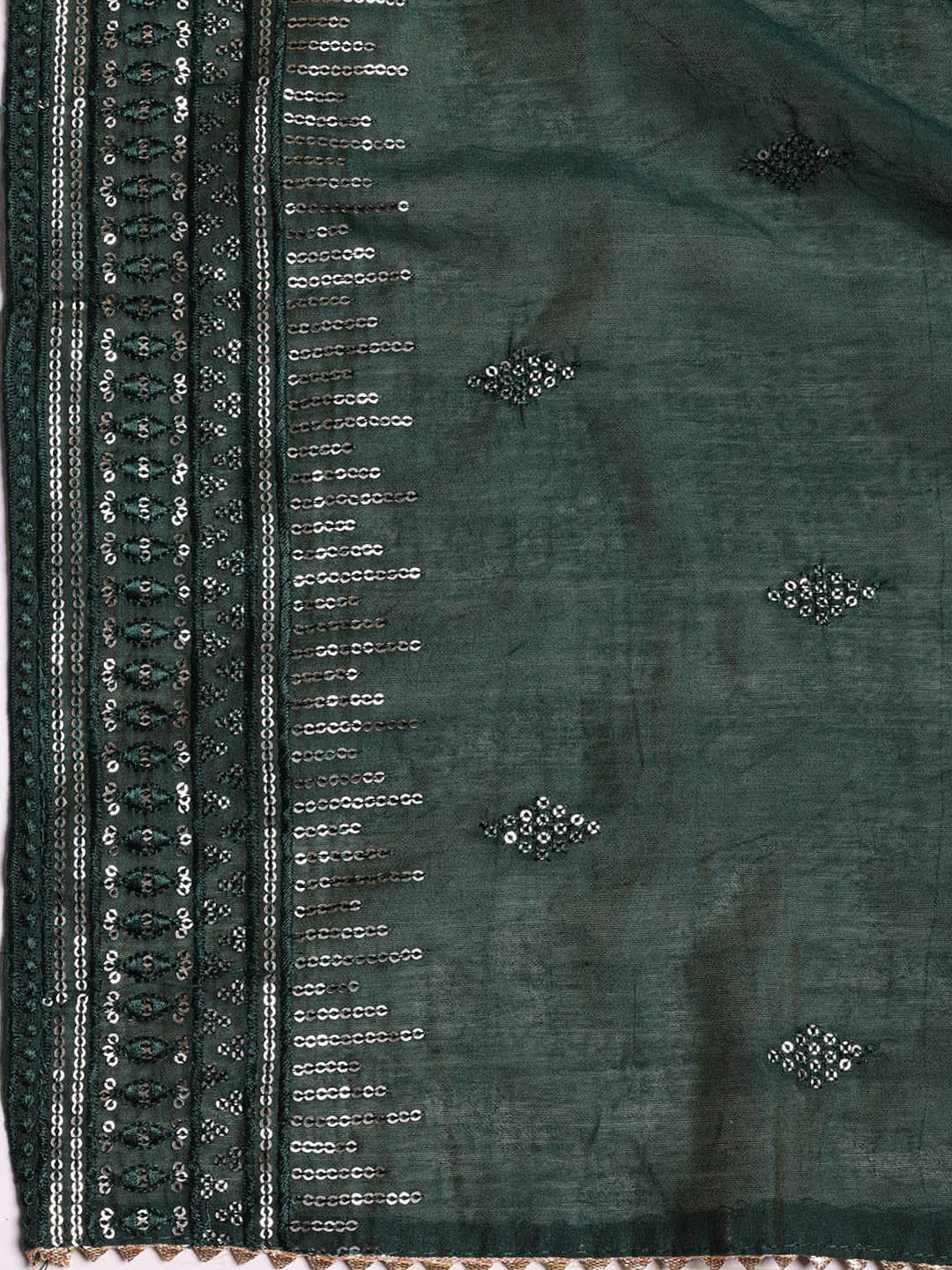 Neck Embroidered Cotton Blend Unstitched Suit With Dupatta