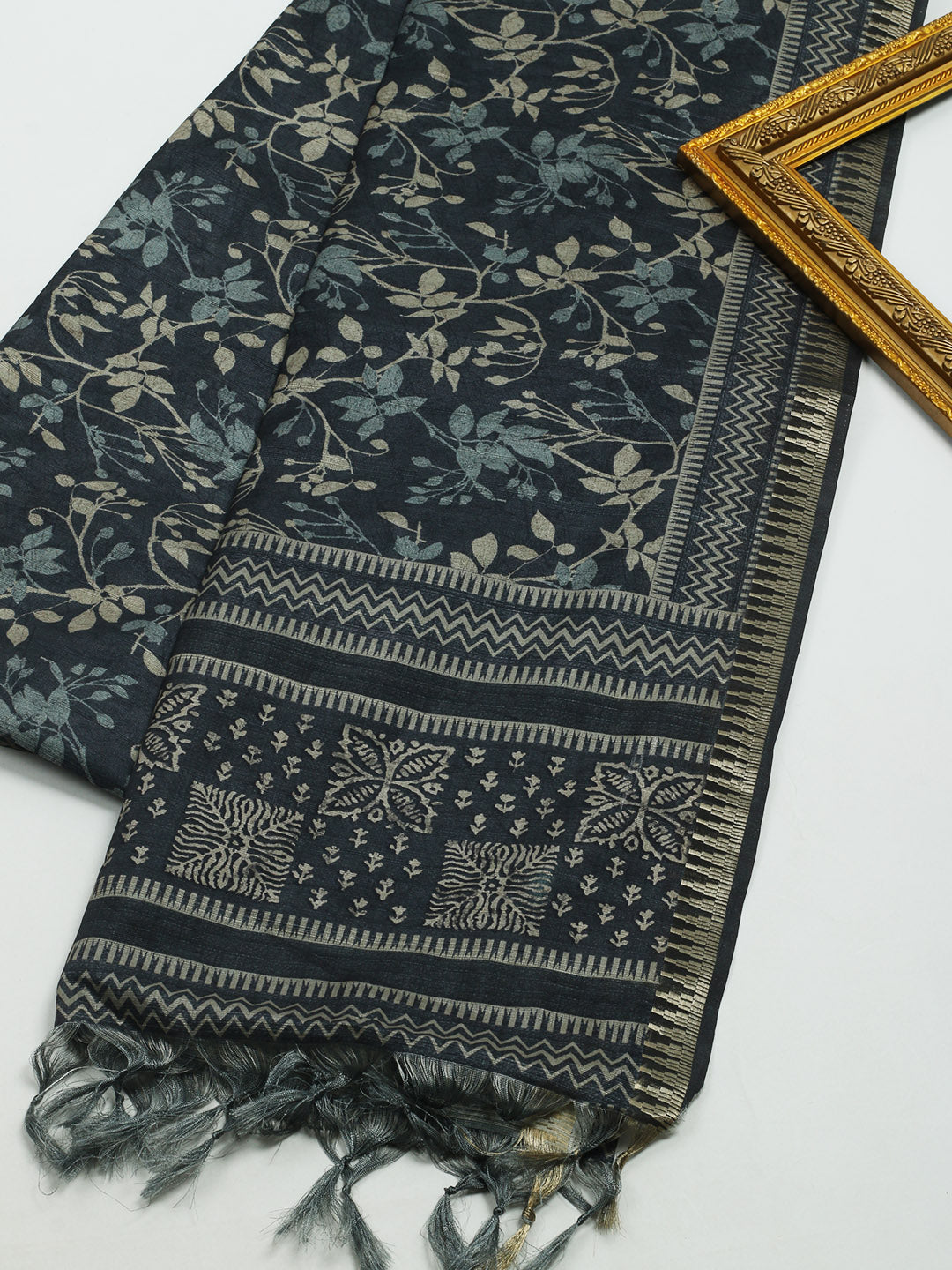 Printed Tussar Saree