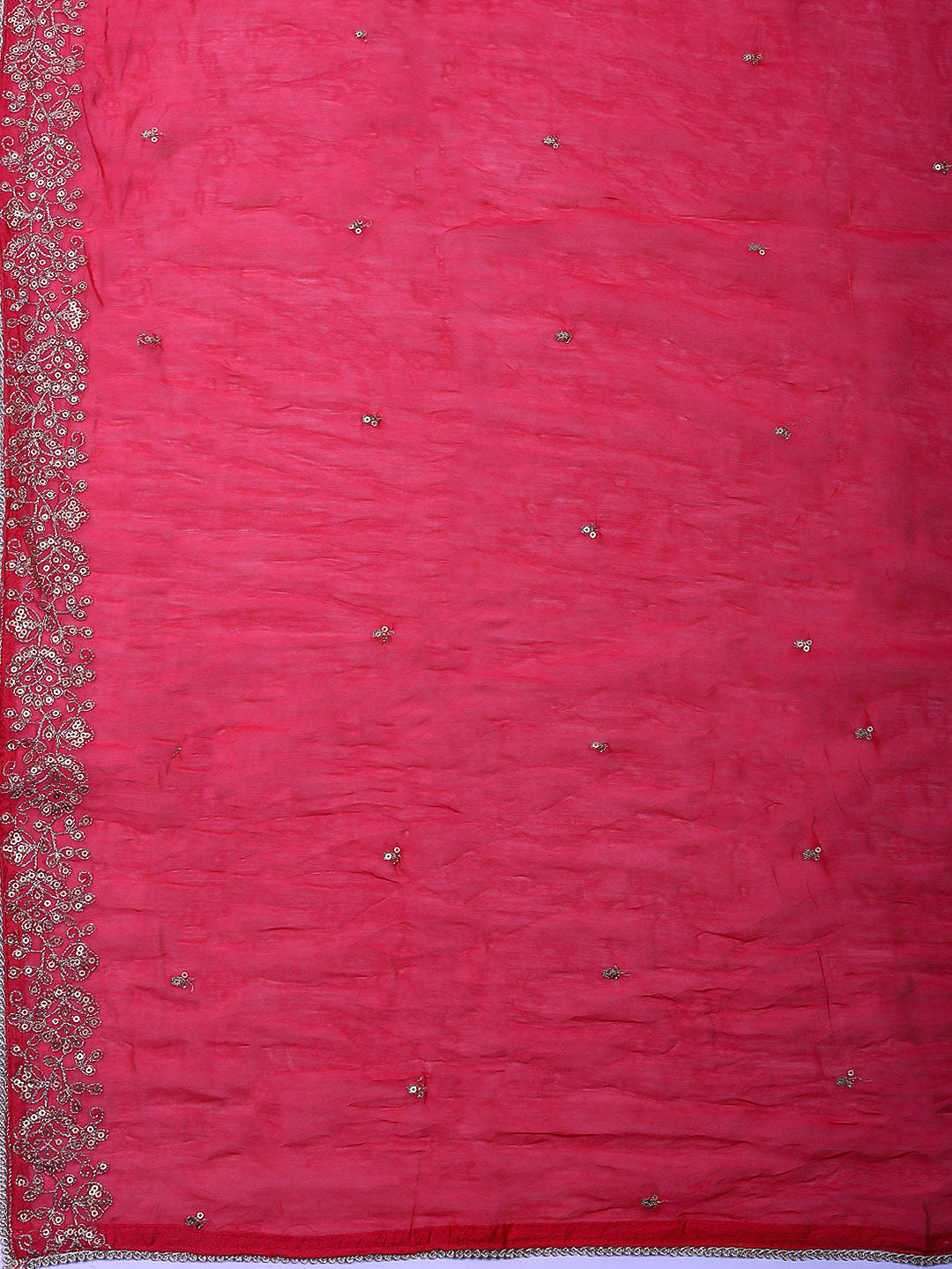 Printed Cotton Blend Unstitched Suit With Pant &amp; Dupatta