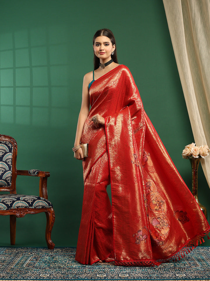 Woven Design Art Silk Saree