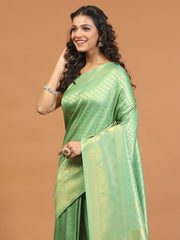 Zari Jaal Brocade Handloom Woven Saree