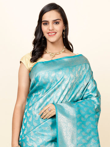 Brocade Zari Jaal Woven Handloom Saree