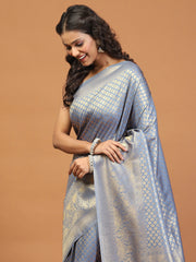 Zari Jaal Brocade Handloom Woven Saree