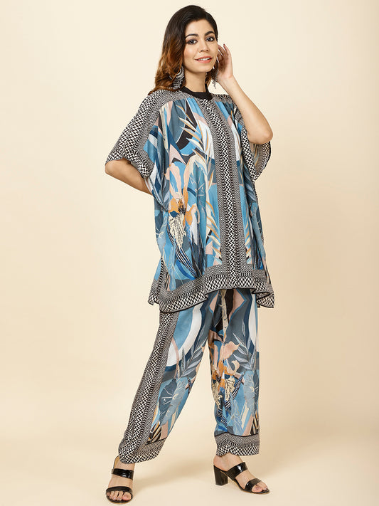 Printed Muslin Kurta With Pants