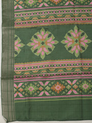 Woven Design Art Silk Unstitched Suit With Pant Dupatta