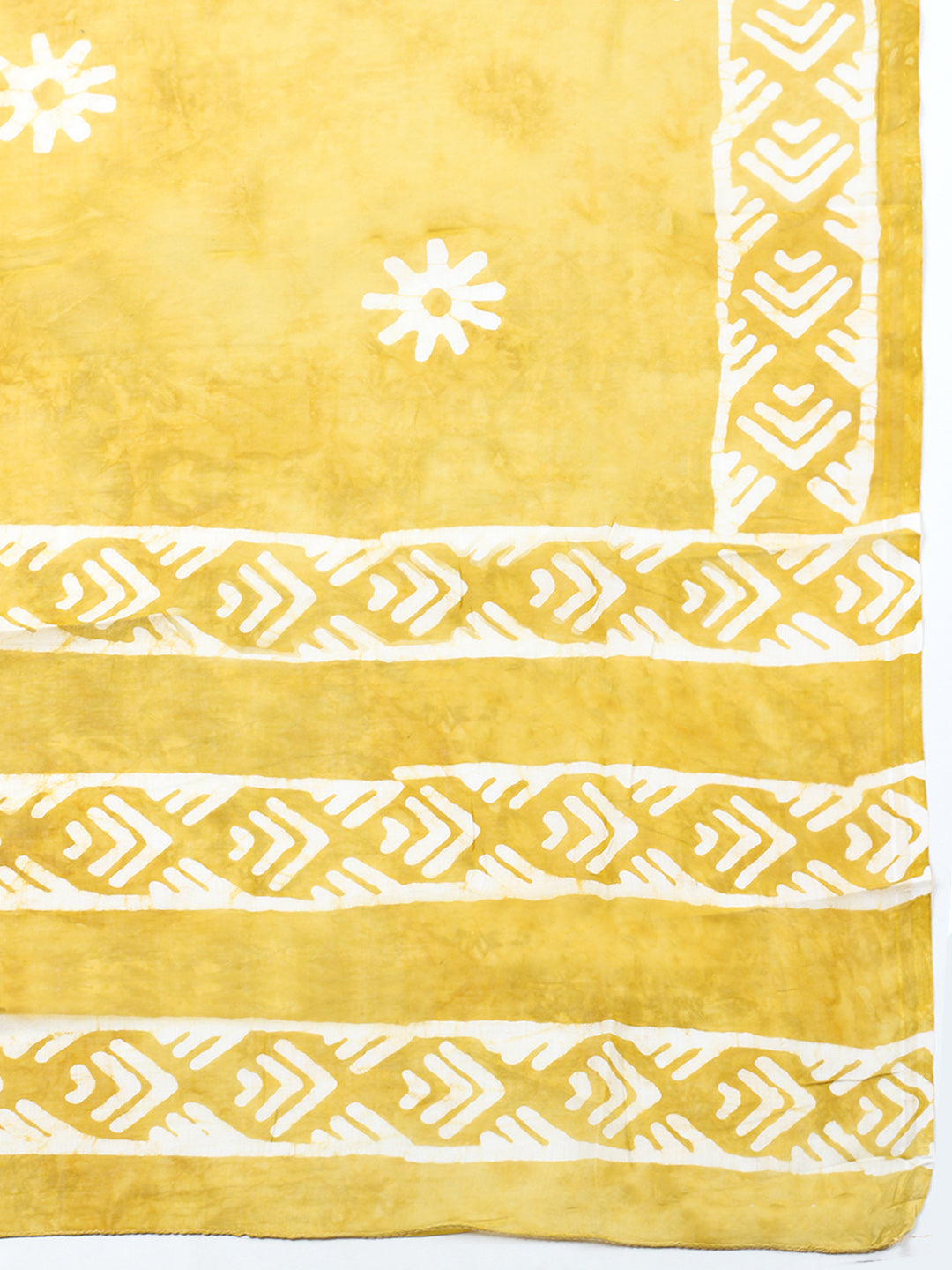 Printed Cotton Blend Unstitched Suit With Pant &amp; Dupatta