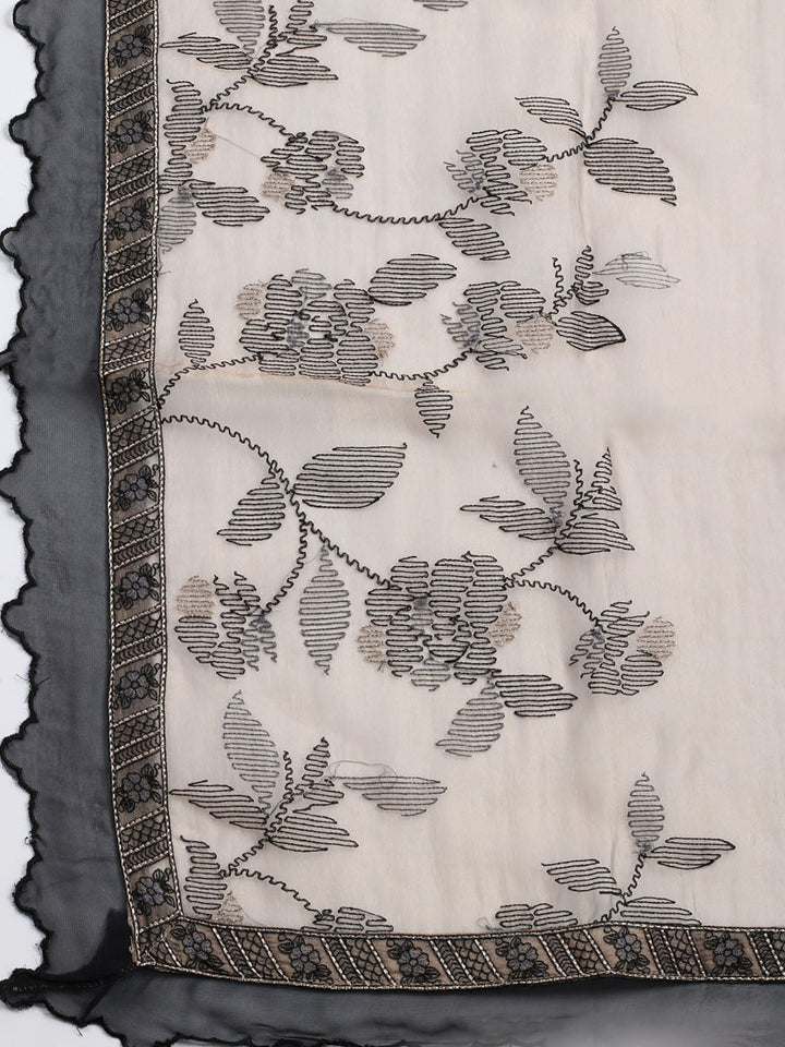 Embroidered Tissue Unstitched Suit With Dupatta