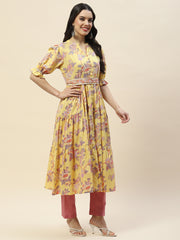 Printed Cotton Anarkali Kurta