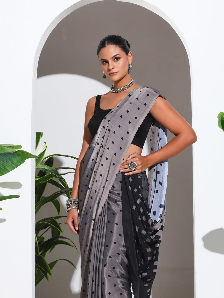 Digital Printed Crepe Saree