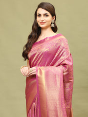 Zari Jaal Brocade Handloom Woven Saree